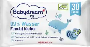 Babydream Feuchttücher mit 99% Wasser