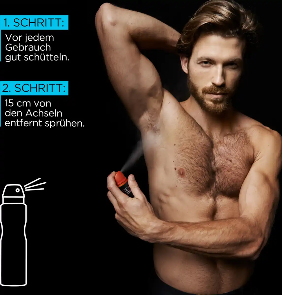 Bild 3 von L’Oréal Paris men expert Deospray Carbon Protect Antitranspirant 5in1, 150 ml