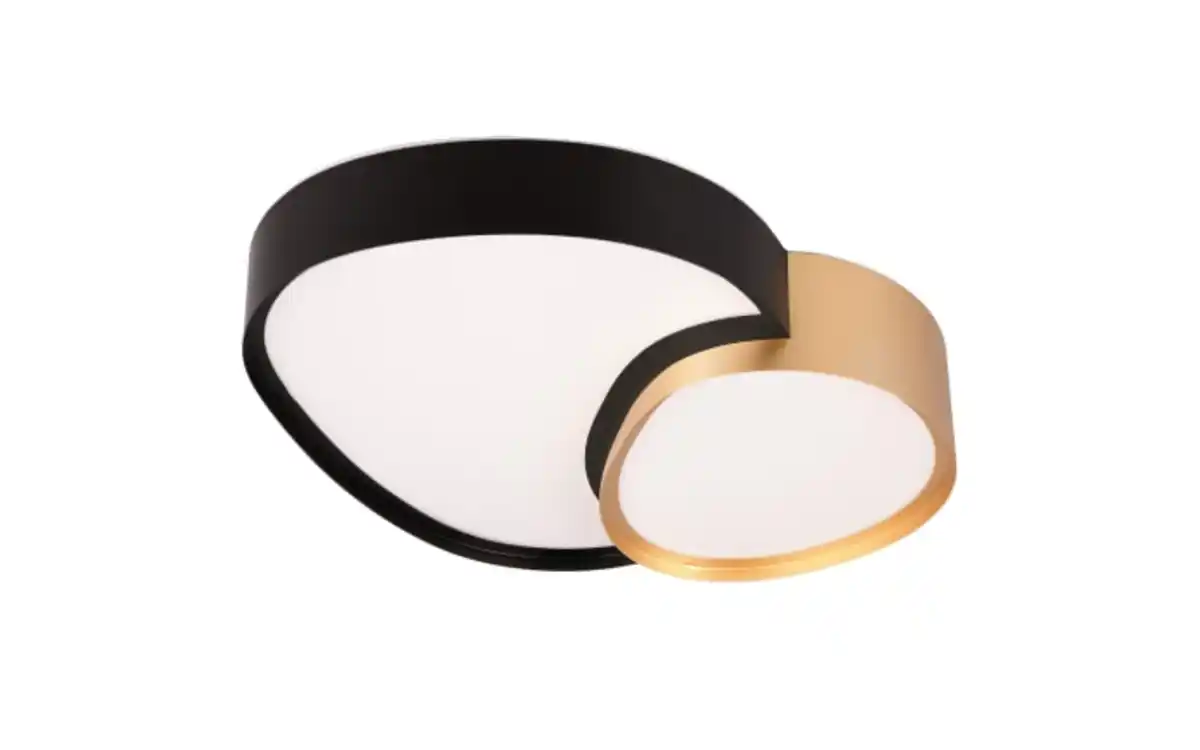 Bild 1 von LED-Deckenleuchte CCT Rise, schwarz/gold, 43,5 cm, inkl. Fernbedienung
