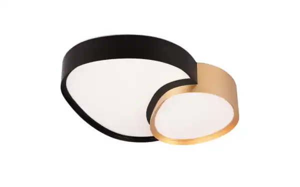 Bild 1 von LED-Deckenleuchte CCT Rise, schwarz/gold, 43,5 cm, inkl. Fernbedienung