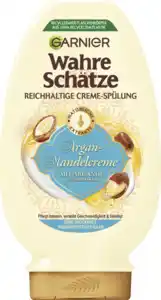 Garnier Wahre Schätze Reichhaltige Creme-Spülung Argan-Mandelcreme, 200 ml