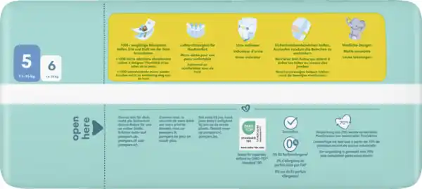 Bild 4 von Pampers Premium protection Windeln Gr.5 (11-16kg) Big Pack