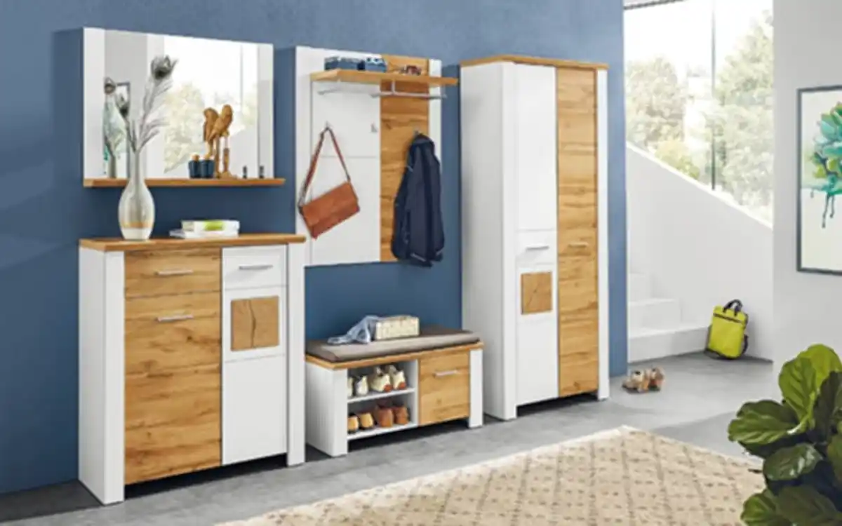 Bild 3 von Vito - Spiegel Materio, weiß/Eiche-Altholz Nachbildung, 90 x 70 cm