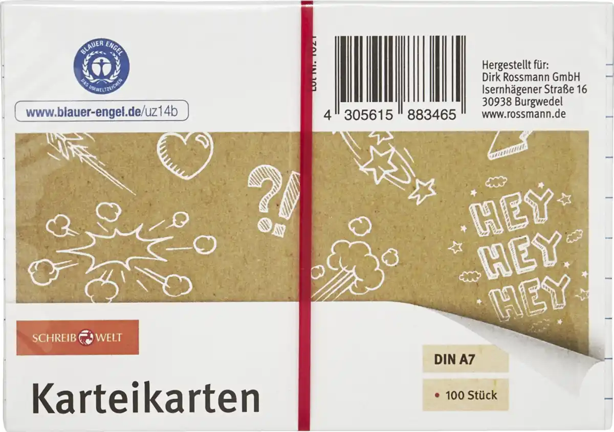 Bild 1 von SCHREIBWELT Karteikarten DIN A7