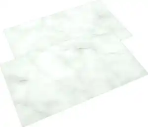 IDEENWELT 2er Set Herdabdeckplatte Milchglas