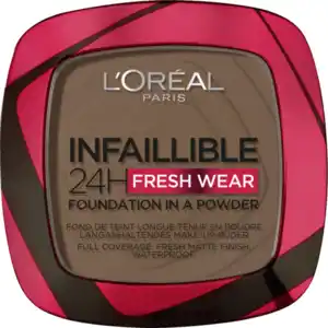 L’Oréal Paris Infaillible 24H Fresh Wear Make-Up-Puder 390 Ebony, 9 g