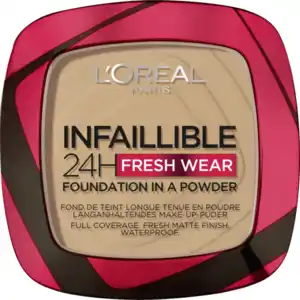 L’Oréal Paris Infaillible 24H Fresh Wear Make-Up-Puder 300 Amber, 9 g