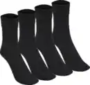 Bild 1 von IDEENWELT 2er Set Socken ohne Gummibund Gr. 35/38 schwarz