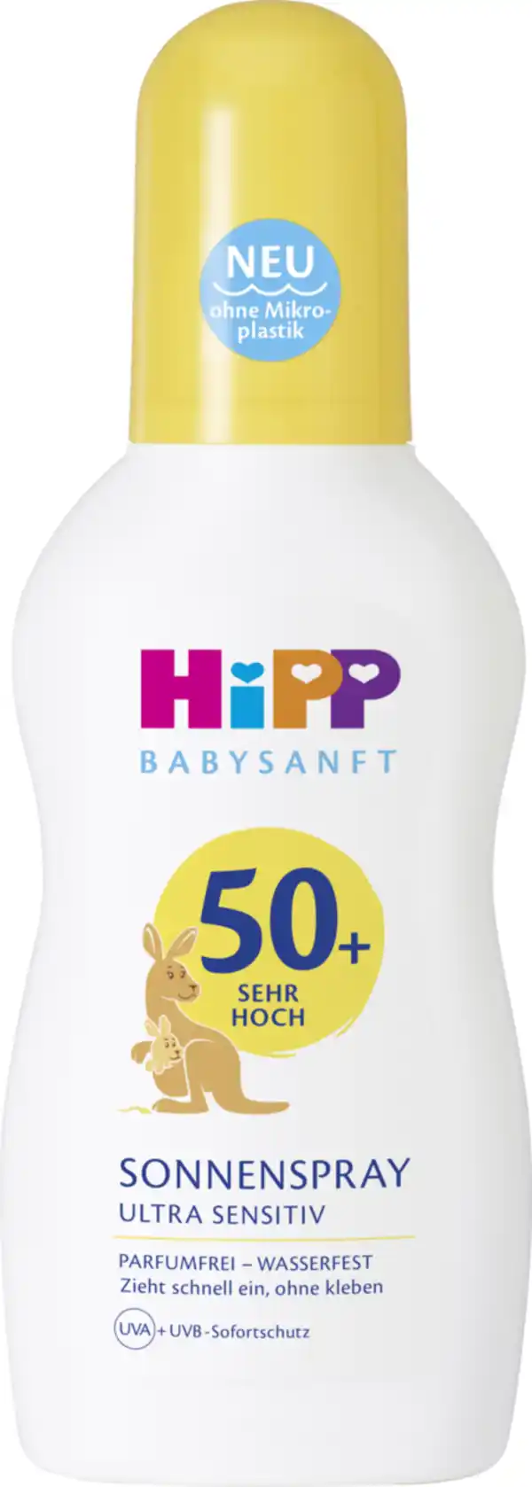 Bild 1 von HiPP Babysanft Sonnenspray Ultra Sensitiv LSF 50+, 150 ml