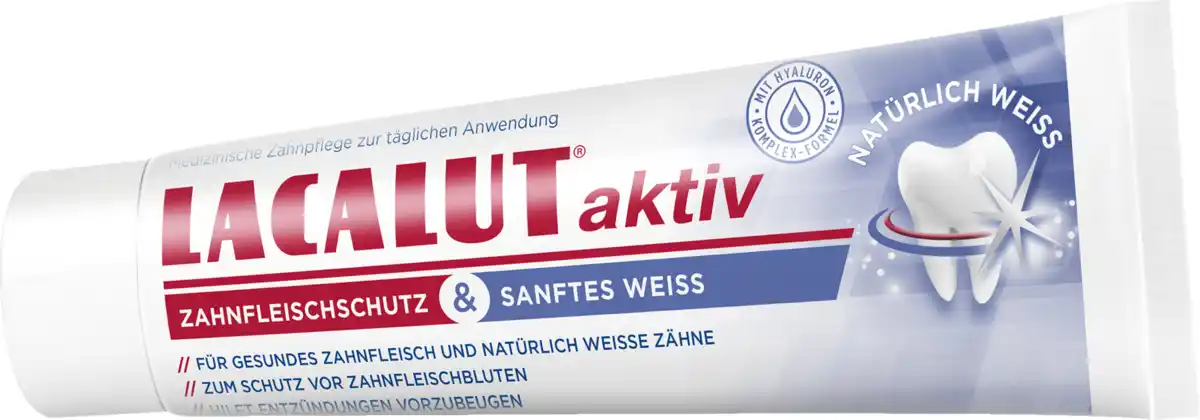 Bild 2 von LACALUT aktiv medizinische Zahncreme Zahnfleischschutz & sanftes Weiss, 75 ml