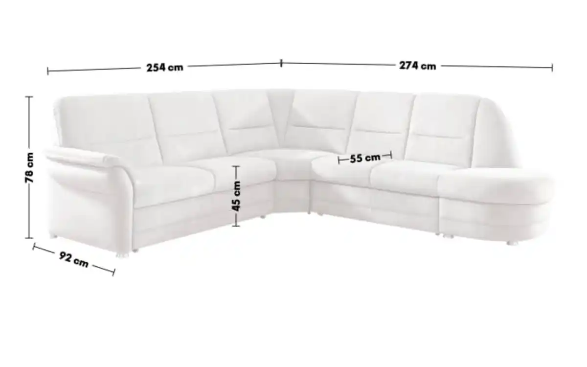 Bild 4 von Polipol - Wohnlandschaft PP-QL11014 Q+, alu, inkl. Funktionen