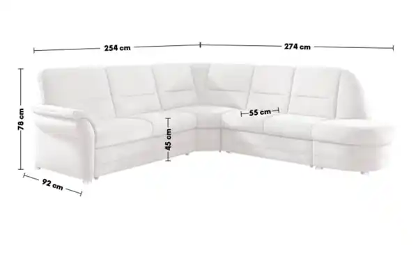 Bild 4 von Polipol - Wohnlandschaft PP-QL11014 Q+, alu, inkl. Funktionen