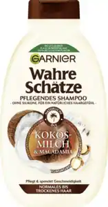 Garnier Wahre Schätze Shampoo Kokosmilch & Macadamia Normales & Trockenes Haar, 250 ml