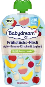 Babydream Bio Frühstücks-Müsli Apfel-Banane-Kirsch mit Joghurt, 100 g