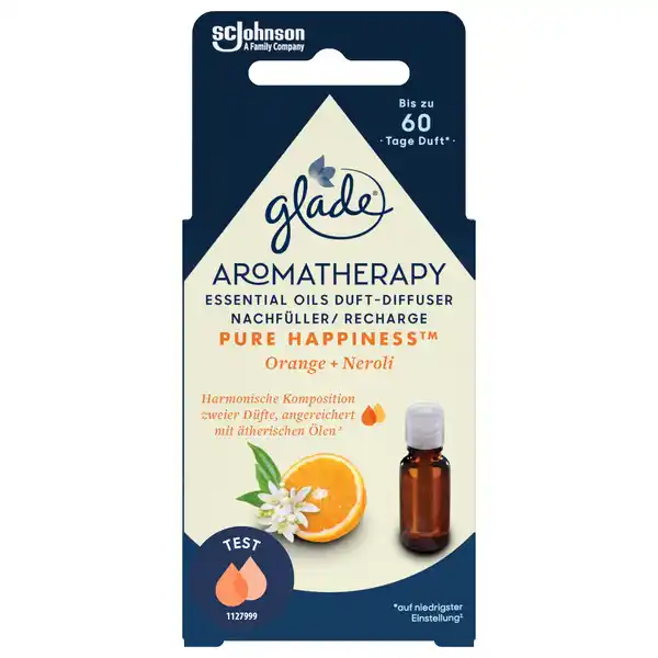 Bild 1 von Glade Aromatherapy Essential Oils Duft-Diffuser Nachfüller - Pure Happiness, 17,4 ml