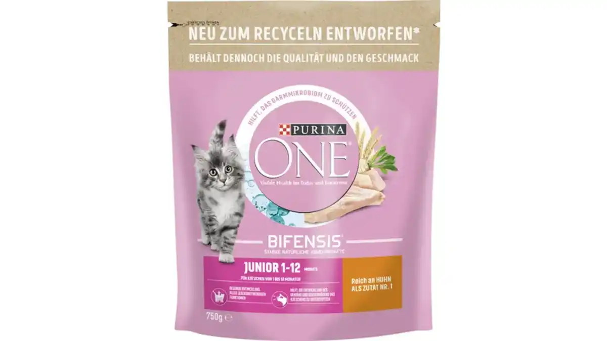 Bild 1 von PURINA ONE Junior 1-12 Monate Reich an Huhn