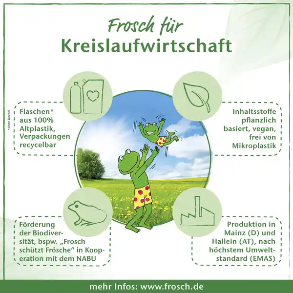 Bild 3 von Frosch Colorwaschmittel Flüssig Granatapfel 24WL, 24 WL