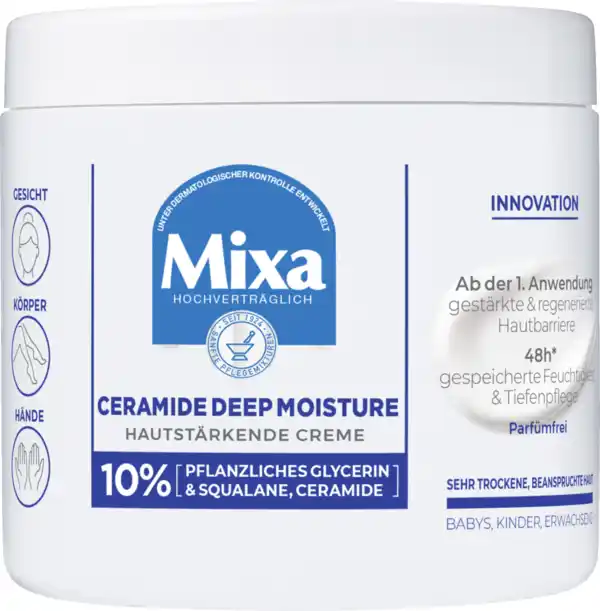 Bild 1 von Mixa Pflegecreme Ceramide Sehr Trockene & Beanspruchte Haut, 400 ml