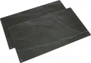 IDEENWELT 2er Set Herdabdeckplatte Schieferoptik