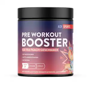 ALDI SPORTS Pre-Workout Booster 340 g, Ice Tea Peach