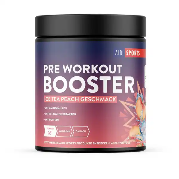 Bild 1 von ALDI SPORTS Pre-Workout Booster 340 g, Ice Tea Peach