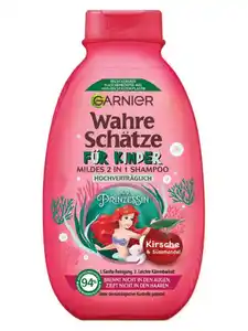 Garnier Wahre Schätze Mildes 2in1 Kindershampoo Kirsche & Süssmandel, 250 ml