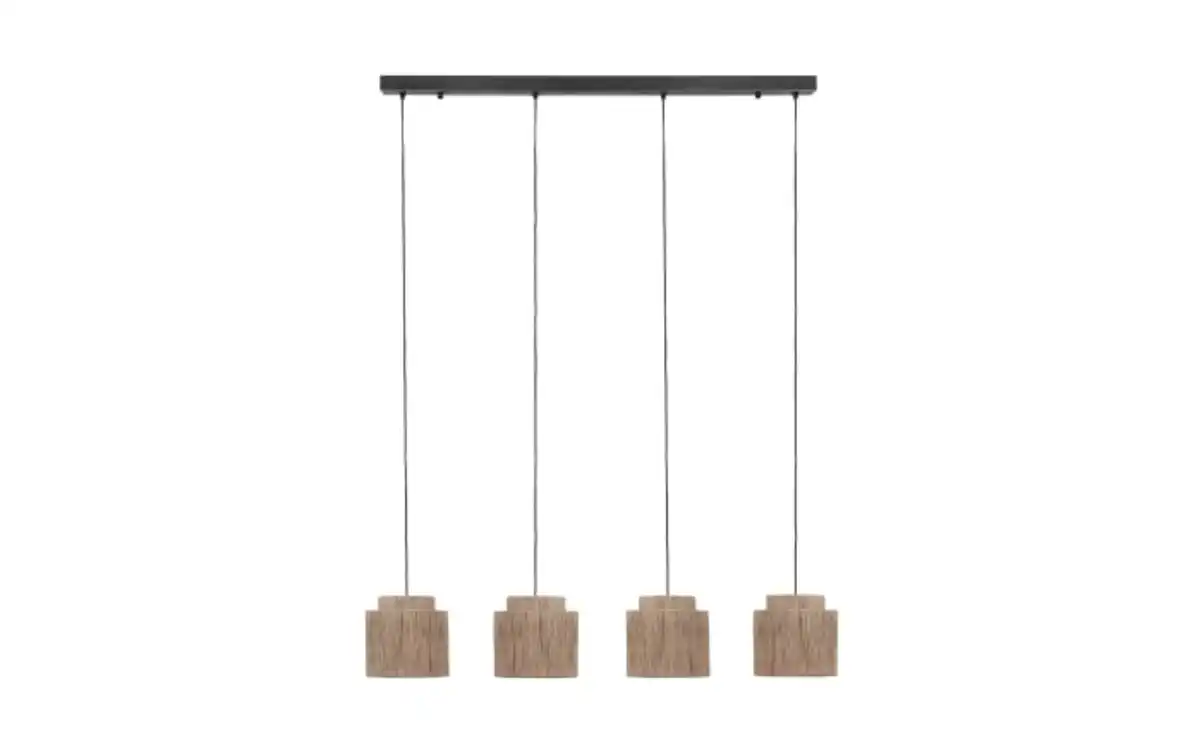 Bild 4 von Pendelleuchte Smilla, Jute/schwarz, 4-flammig