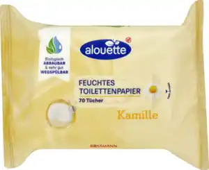 alouette Classic feuchte Toilettentücher Kamille