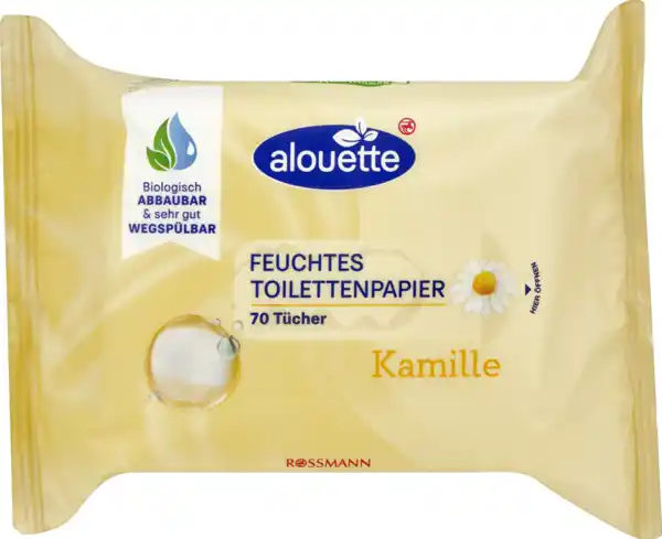 Bild 1 von alouette Classic feuchte Toilettentücher Kamille