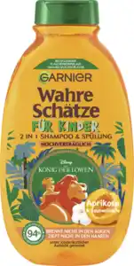 Garnier Wahre Schätze Mildes 2in1 Kindershampoo Aprikose & Baumwollblüte, 250 ml