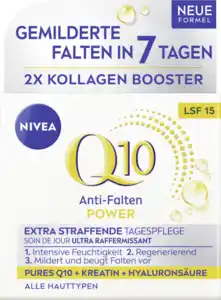 NIVEA Q10 Anti-Falten Power Straffende Tagespflege LSF 15, 50 ml