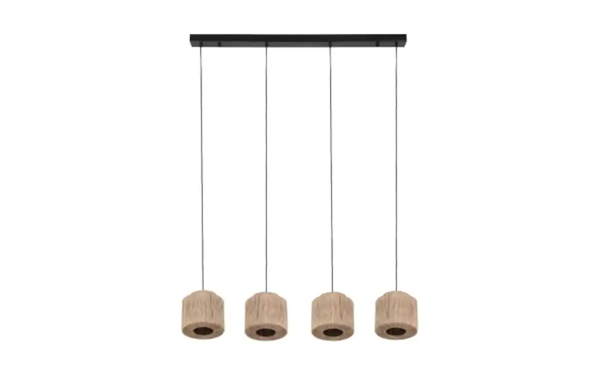 Bild 2 von Pendelleuchte Smilla, Jute/schwarz, 4-flammig