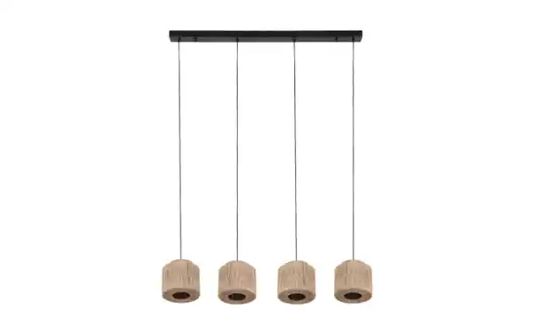 Bild 2 von Pendelleuchte Smilla, Jute/schwarz, 4-flammig
