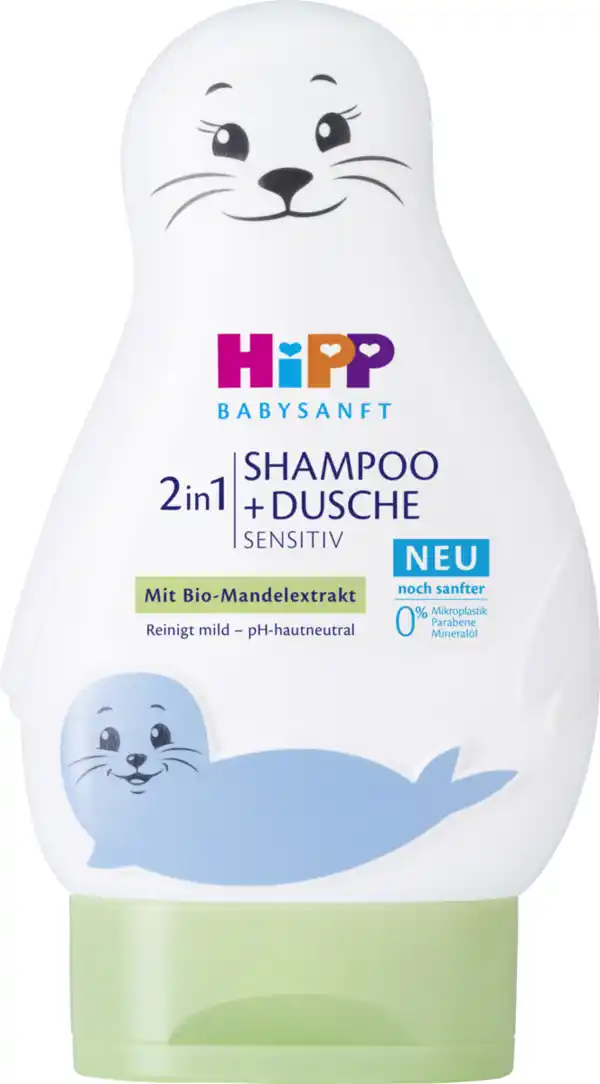 Bild 1 von HiPP Babysanft 2in1 Shampoo + Dusche sensitiv, 200 ml