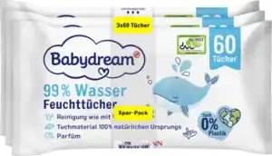 Babydream Feuchttücher mit 99 % Wasser