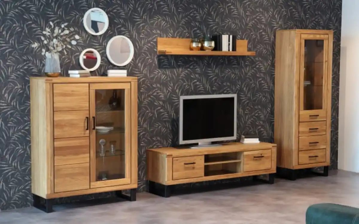 Bild 3 von Elfo-Möbel - Vitrine Tina, Eiche teilmassiv geölt