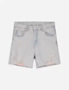 Damen Jeansshorts - Ausbrenner-Effekt