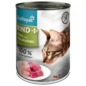 ZooRoyal Katze Rind + Pute & Kaninchen 400g