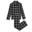 Bild 1 von Flanell Pyjama, schwarz, M