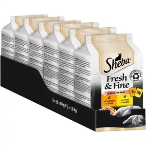 Sheba Fresh & Fine in Sauce mit Huhn & Truthahn 6x50g