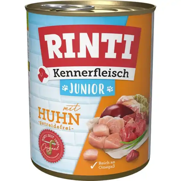 Bild 1 von Rinti Kennerfleisch Junior mit Huhn 12x800g