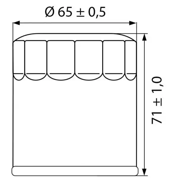 Bild 2 von Hi-Q Ölfilter Patrone OF303 für Honda/Kawasaki/Yamaha....