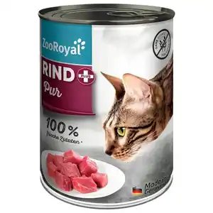 ZooRoyal Katze Rind + pur 400g