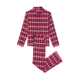 Flanell Pyjama, beere, L