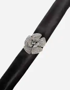 Damen Choker - Ziersteine - schwarz