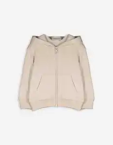 Baby Sweatjacke - Kapuze - beige