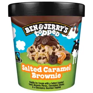 Ben & Jerry's Eis Topped Salted Caramel Brownie 438ml