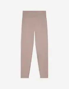 Damen Leggings - Rippenstruktur - beige