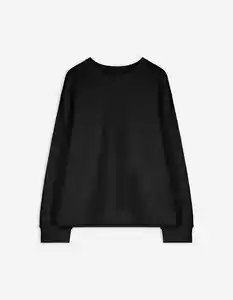 Damen Sweatshirt - Ziersteine - schwarz