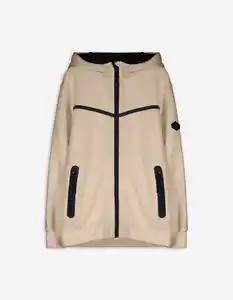 Kinder Sweatjacke - Color-Blocking - beige